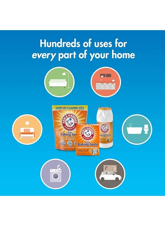 Arm & Hammer Pure Baking Soda 2.26kg (5 lb) – Multi-Purpose Cleaner, Deodorizer & Food-Grade Sodium Bicarbonate - Image 4